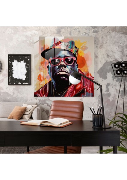 Ünlü B.i.g. Pop Art Cam Baskı - Ünlü Büyük, Çizgi Roman Gibi, Cam Sanatı, Ünlü Büyük.i.g., 30X30 fiyatları