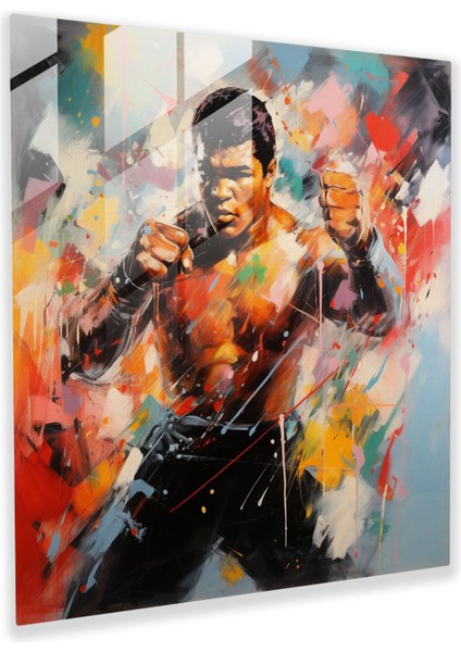 Muhammed Ali Cam Baskı - Muhammed Ali, Karizmatik, Cam Sanatı, Muhammed Ali, 30X30