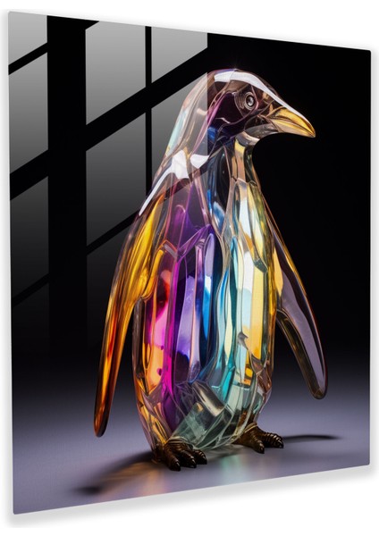 Çağdaş Cam Sanatı - Yarı Saydam Penguen - Penguen, Başyapıt, Elegance, Cam Sanatı, 30X30