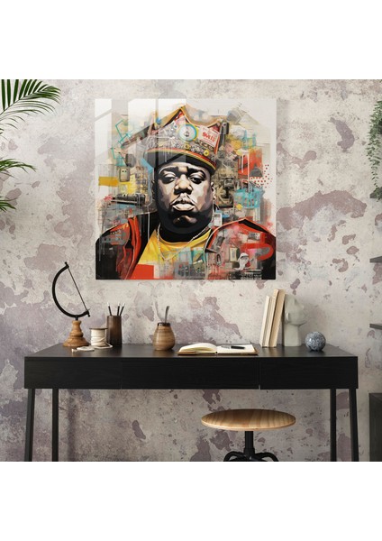Ünlü Büyük Ev Dekorasyonu - Ünlü Büyük, Müzik, Karışık Teknik Kolaj, Modern Sanat, 30X30 modelleri