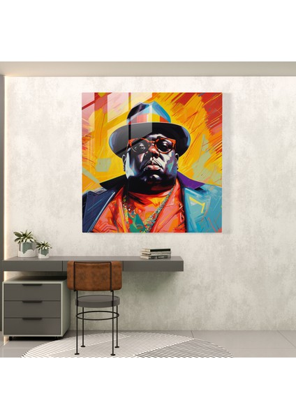 Ünlü Büyük Cam Baskı - Ünlü Büyük, Modern Sanat, Cam Duvar Sanatı, Cam Baskı, 30X30 modelleri