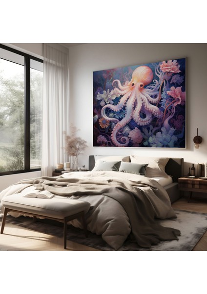 Ahtapot Kanvas Tablo - Rüya Gibi Pastel Tablo - Ahtapot, Kanvas Tablo, Kanvas Tablo, Ahtapot, 30X30 fiyatları