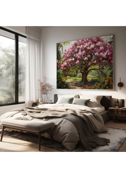 Regal Manolya Kanvas Tablo - Majestic Wall Art - Manolya, Ev Dekorasyonu, Canlı Çiçekler, Kanvas Tablo, 30X30 fiyatları