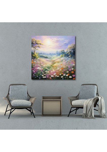 Pastel Kanvas Tablo - Çayır Manzarası Duvar Tablosu - Pastel, Kanvas Tablo, Pastel, Çayır Manzarası, 30X30 fiyatları