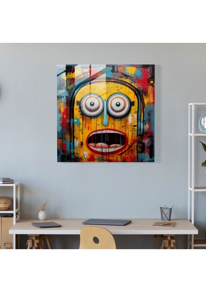 Minionlar Cam Baskı - Soyut Anlatım - Minionlar, Cam Tablo, Cam Sanatı, Cam Baskı, 30X30 fiyatları