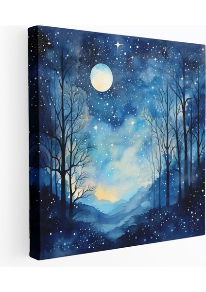 Gece Yarısı Rüyaları Kanvas Tablo - Gece Yarısı, Duvar Dekorasyonu, Kanvas Tablo, Kanvas Tablo, 30X30