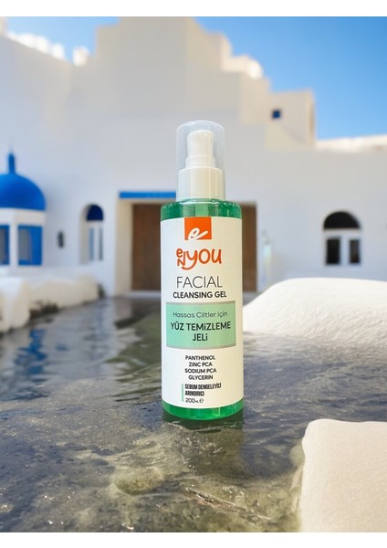 Hassas Ciltler Için Yüz Temizleme Jeli Facial Cleansing Gel Panthenol, Zınc Pca, Sodium Pca, Glycerin 200 ml Sebum Dengeleyici Arındırıcı modelleri