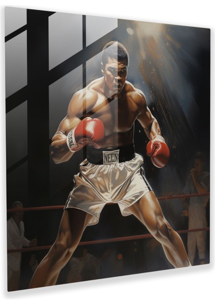 Muhammed Ali Cam Sanatı - Muhammed Ali, Cam Sanatı, Cam Baskı, Detaylara Olağanüstü Dikkat, 30X30