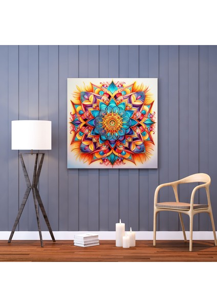 Motivasyon Kanvas Tablo: Uyumlu Mandala - Motivasyon, Kanvas Tablo, Ev Dekorasyonu, Duvar Sanatı, 30X30 fiyatları