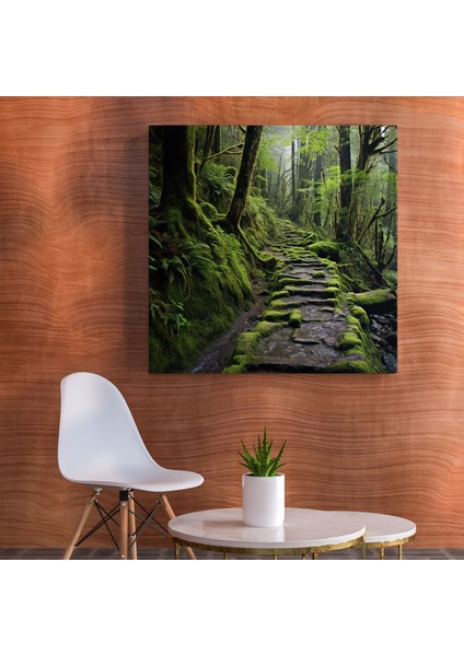 Yosun Duvar Dekorasyonu - Yosun, Doğanın Harikaları, Kanvas Tablo, Ev Dekorasyonu, 30X30 fiyatları