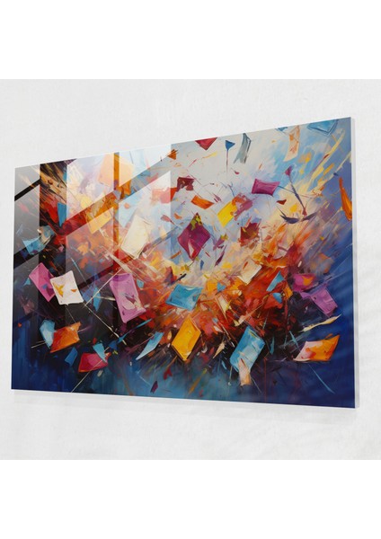 Gamble Cam Duvar Tablosu - Kumar, Oyun Kağıdı, Duvar Süslemesi, Kumar, 45X30