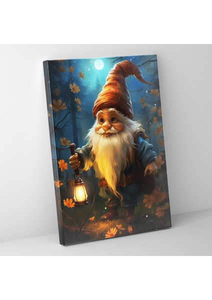 Gnome Duvar Tablosu - Gnome, Ev Dekorasyonu, Kanvas Tablo, Wonder, 30X50