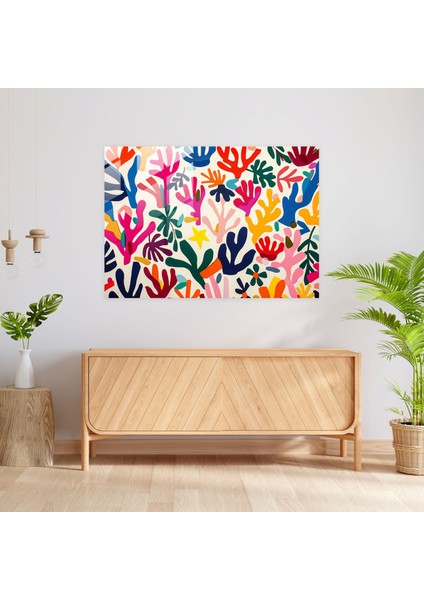 Kaprisli Desenler Henri Matisse Cam Baskı - Henri Matisse, Henri Matisse, Duvar Dekorasyonu, Cam Sanatı, 45X30