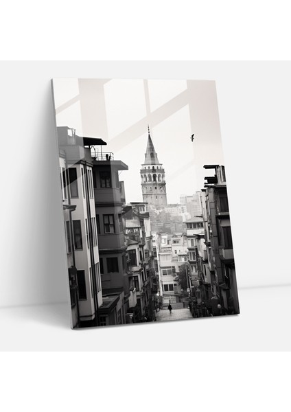 Galata Kulesi Cam Duvar Sanatı - Galata Kulesi, Ihtişam, Modern Sanat, Ev Dekorasyonu, 30X45