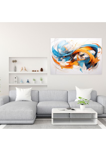 Graffiti Cam Sanatı - Soyut Enerji ve Hareket - Graffiti, Graffiti, Modern Sanat, Cam Duvar Sanatı, 45X30 fiyatları