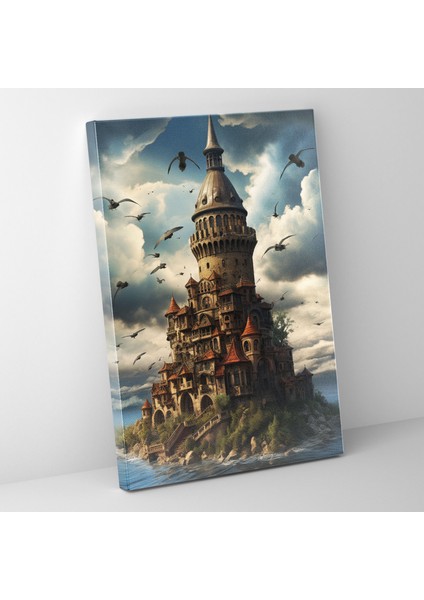 Galata Kulesi Duvar Sanatı - Galata Kulesi, Galata Kulesi, Gerçeküstü Sanat Eseri, Ev Dekorasyonu, 30X50