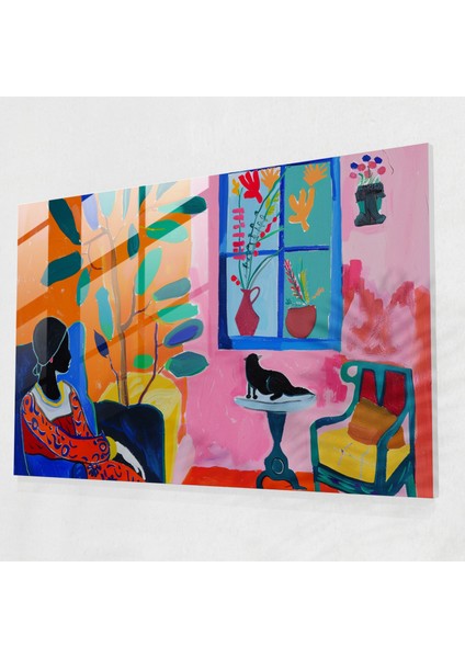 Henri Matisse Cam Baskı Duvar Dekorasyonu - Henri Matisse, Henri Matisse, Cam Duvar Sanatı, Cam Sanatı, 45X30