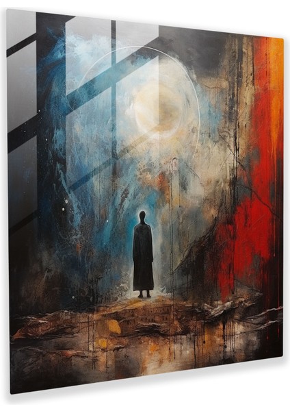 Aydınlanmaya Giden Yol - Cam Duvar Sanatı - Manevi, Ev Dekorasyonu, Duvar Dekorasyonu, Cam Sanatı, 30X30