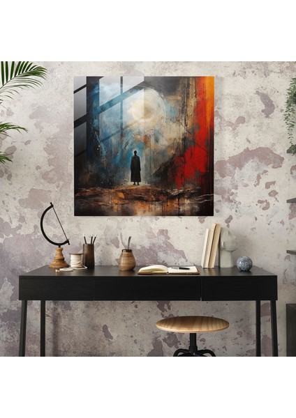 Aydınlanmaya Giden Yol - Cam Duvar Sanatı - Manevi, Ev Dekorasyonu, Duvar Dekorasyonu, Cam Sanatı, 30X30 modelleri