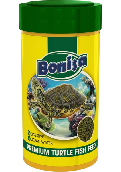 Turtle Green Sticks 125, Bonisa 250ml, Lotus 100ml Su Kaplumbağası Yemi ve Vitamin Seti