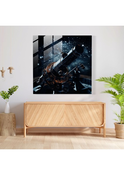 Kozmik Kaşif Cam Baskı - Yıldız Haritası, Duvar Süslemesi, Yakın Çekim, Galaksiler, 30X30 modelleri