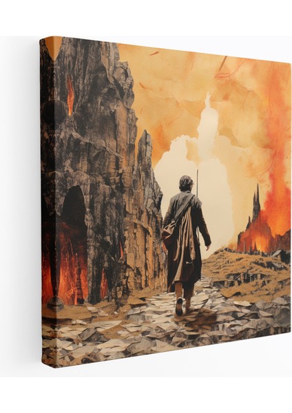 Yüzüklerin Efendisi Kanvas Tablo - Mordor'da Yolculuk Duvar Tablosu - Yüzüklerin Efendisi, Yüzüklerin Efendisi, Kanvas Tablo, 30X30