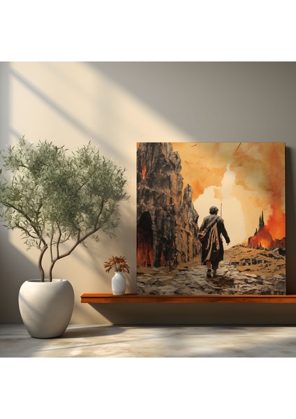 Yüzüklerin Efendisi Kanvas Tablo - Mordor'da Yolculuk Duvar Tablosu - Yüzüklerin Efendisi, Yüzüklerin Efendisi, Kanvas Tablo, 30X30