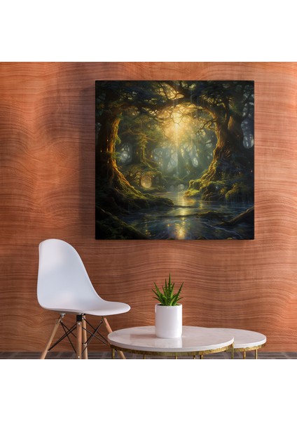 Yüzüklerin Efendisi Duvar Tablosu - Büyüleyici Lothlórien - Yüzüklerin Efendisi, Duvar Tablosu, Kanvas Tablo, Büyüleyici Lothlórien, 30X30