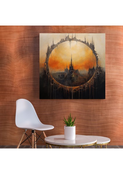 Yüzüklerin Efendisi Duvar Tablosu - Geometrik Tek Yüzük - Yüzüklerin Efendisi, Duvar Sanatı, Sanatı, Tek Yüzük, 30X30 modelleri