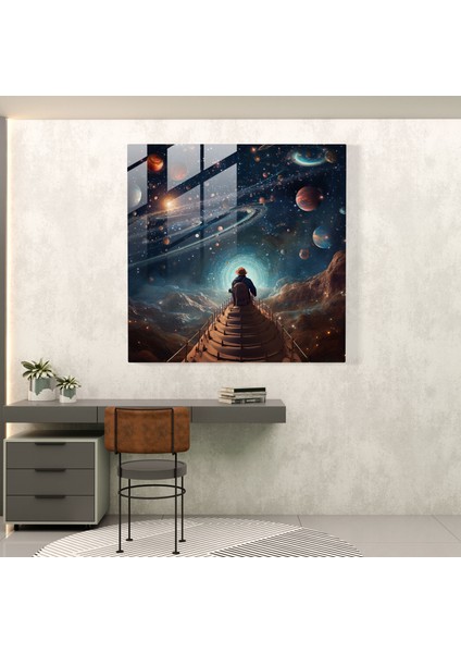 Yıldız Haritası - Göksel Yolculuk - Yıldız Haritası, Yıldız Haritası, Cam Baskı, Cam Tablo, 30X30 modelleri