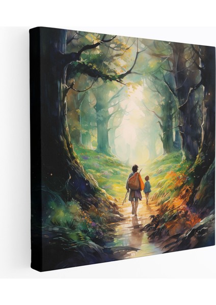 Yüzüklerin Efendisi Kanvas Tablo - Orman - Yüzüklerin Efendisi, Duvar Tablosu, Duvar Dekorasyonu, Yüzüklerin Efendisi, 30X30
