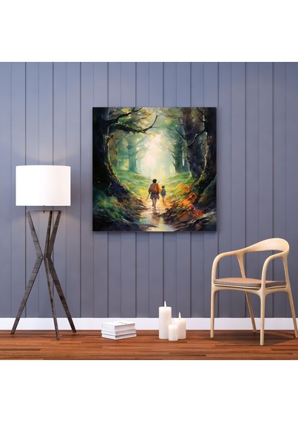Yüzüklerin Efendisi Kanvas Tablo - Orman - Yüzüklerin Efendisi, Duvar Tablosu, Duvar Dekorasyonu, Yüzüklerin Efendisi, 30X30