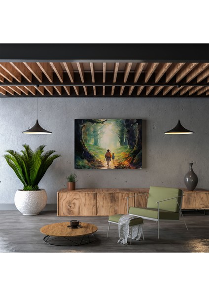 Yüzüklerin Efendisi Kanvas Tablo - Orman - Yüzüklerin Efendisi, Duvar Tablosu, Duvar Dekorasyonu, Yüzüklerin Efendisi, 30X30
