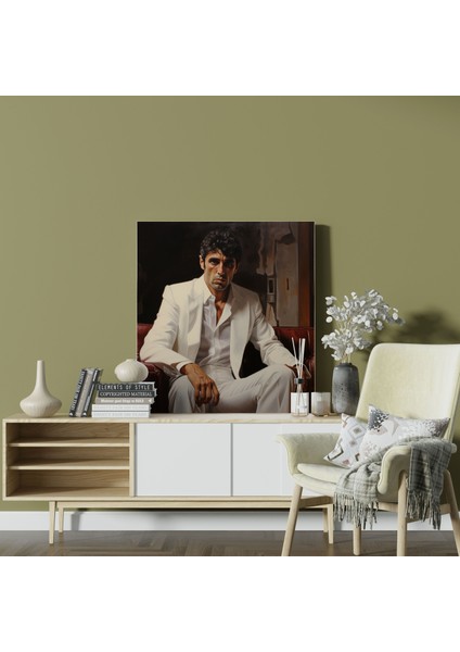 Scarface Kanvas Tablo - Scarface, Yoğun Ifade, Kanvas Tablo, Scarface, 30X30 fiyatları