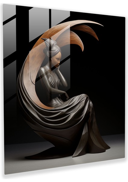 Zen Çağdaş Soyut Cam Heykel - Zen, Modern Sanat, Huzur, Cam Sanatı, 30X30