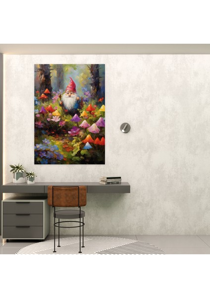 Gnome Kanvas Tablo - Empresyonist Yağlıboya Tablo Duvar Sanatı - Gnome, Kanvas Tablo, Empresyonist, Kanvas Tablo, 30X50