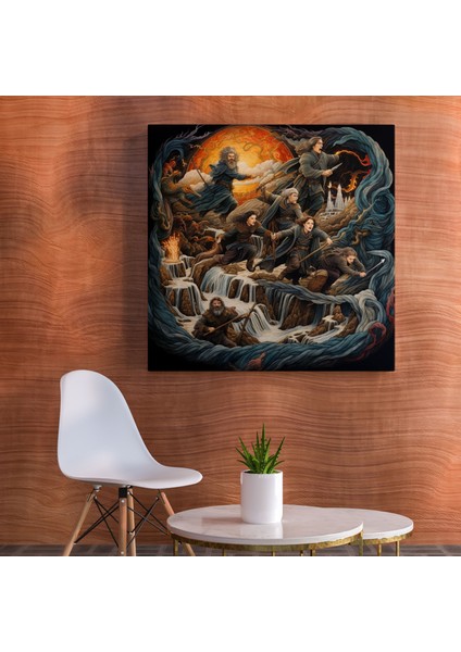 Yüzüklerin Efendisi Duvar Tablosu - Yüzük Kardeşliği - Yüzüklerin Efendisi, Duvar Tablosu, Kanvas Tablo, Yüzük Kardeşliği, 30X30