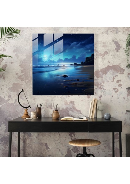 Yıldız Haritası - Samanyolu Serenity - Yıldız Haritası, Yıldız Haritası, Ev Dekorasyonu, Cam Sanatı, 30X30 fiyatları