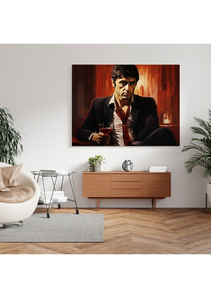 Scarface Duvar Sanatı: Dünya Senindir - Scarface, Duvar Sanatı, Kanvas Tablo, Kanvas Tablo, 30X30 fiyatları