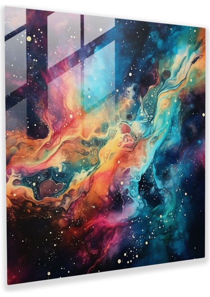 Yıldız Haritası Cam Baskı - Yıldız Haritası, Takımyıldızları, Ev Dekorasyonu, Yıldız Haritası, 30X30