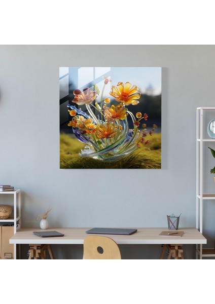 Kır Çiçeği Özü - Cam Heykel - Kır Çiçeği, Elegance, Cam Sanatı, Cam Heykel, 30X30 modelleri