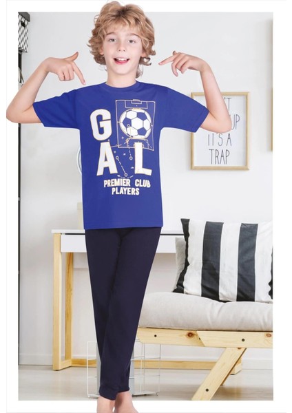 Gool Kısa Kollu Erkek Çocuk Pijama Takım