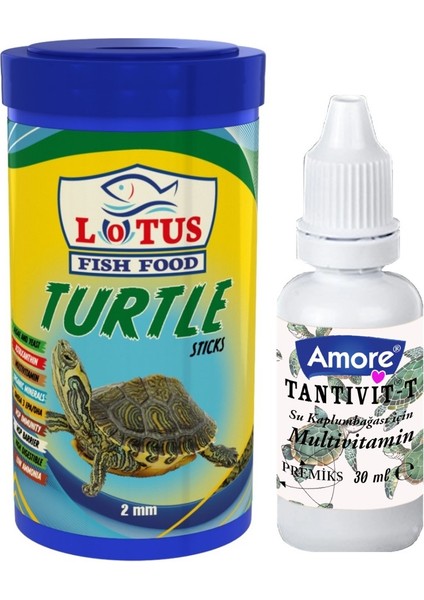 Turtle Sticks Kaplumbağa Yemi ve Multivitamin 100 ml