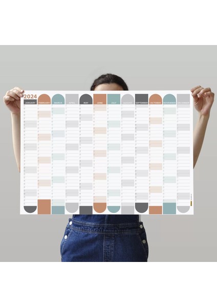 2025 Yıllık Planlayıcı Duvar Takvimi Boho 2025 Yılı Planlayıcısı Aylık Planlayıcı Boyut 35 x 50 cm modelleri