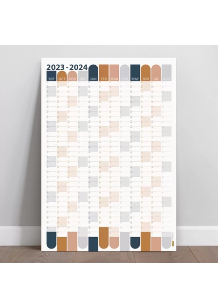 Eylül Başlangıç 2024 2025 Akademik Takvim Akademik Planlayıcı Takvim Akademik Takvimi Boyut 35 x 50 cm fırsatları