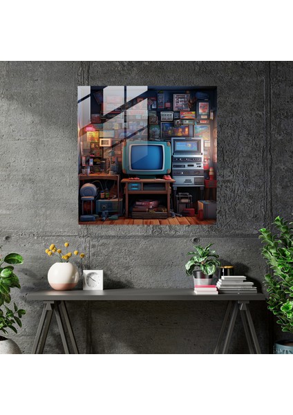 Nostaljik Cam Baskı: Super Mario Bros., 30X30