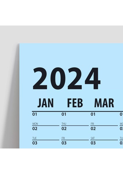 Mavi Renk 2025 Yıllık Planlama Takvim 2025 Yılı Duvar Takvimi Yıllık Planlayıcı Boyut 50 x 70 cm fiyatları