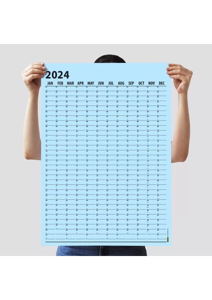 Mavi Renk 2025 Yıllık Planlama Takvim 2025 Yılı Duvar Takvimi Yıllık Planlayıcı Boyut 50 x 70 cm fırsatları