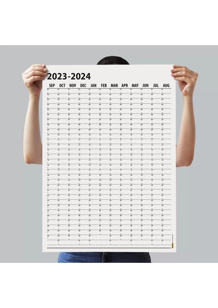 Eylül Başlangıç 2024 2025 Akademik Takvim Akademik Planlayıcı Takvim Duvar Takvimi Boyut 50 x 70 cm