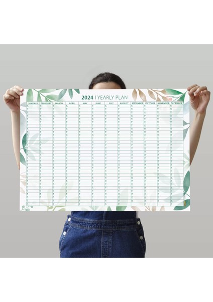 Çiçekli 2025 Yıllık Planlayıcı Duvar Takvimi 2025 Takvim Aylık Planlama 2025 Wall Planner Boyut 50 x 70 cm fiyatları